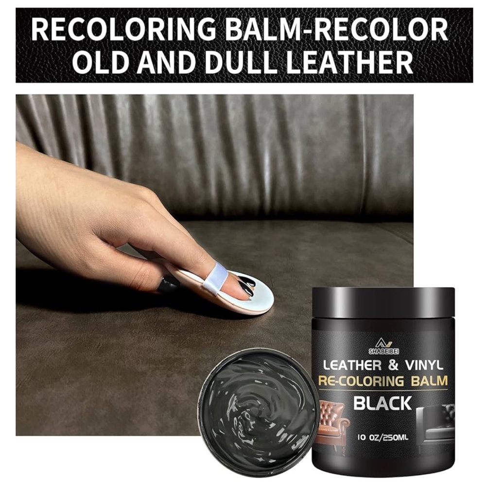 NWT-Leather Repair Kit Recoloring Balm Cleaner Conditioner (Dark Gray) - Picture 5 of 7